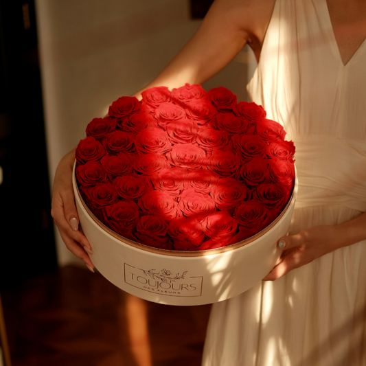 Preserved Rose Box | RosieRound ~36 Eternal Roses Toujours Flowers