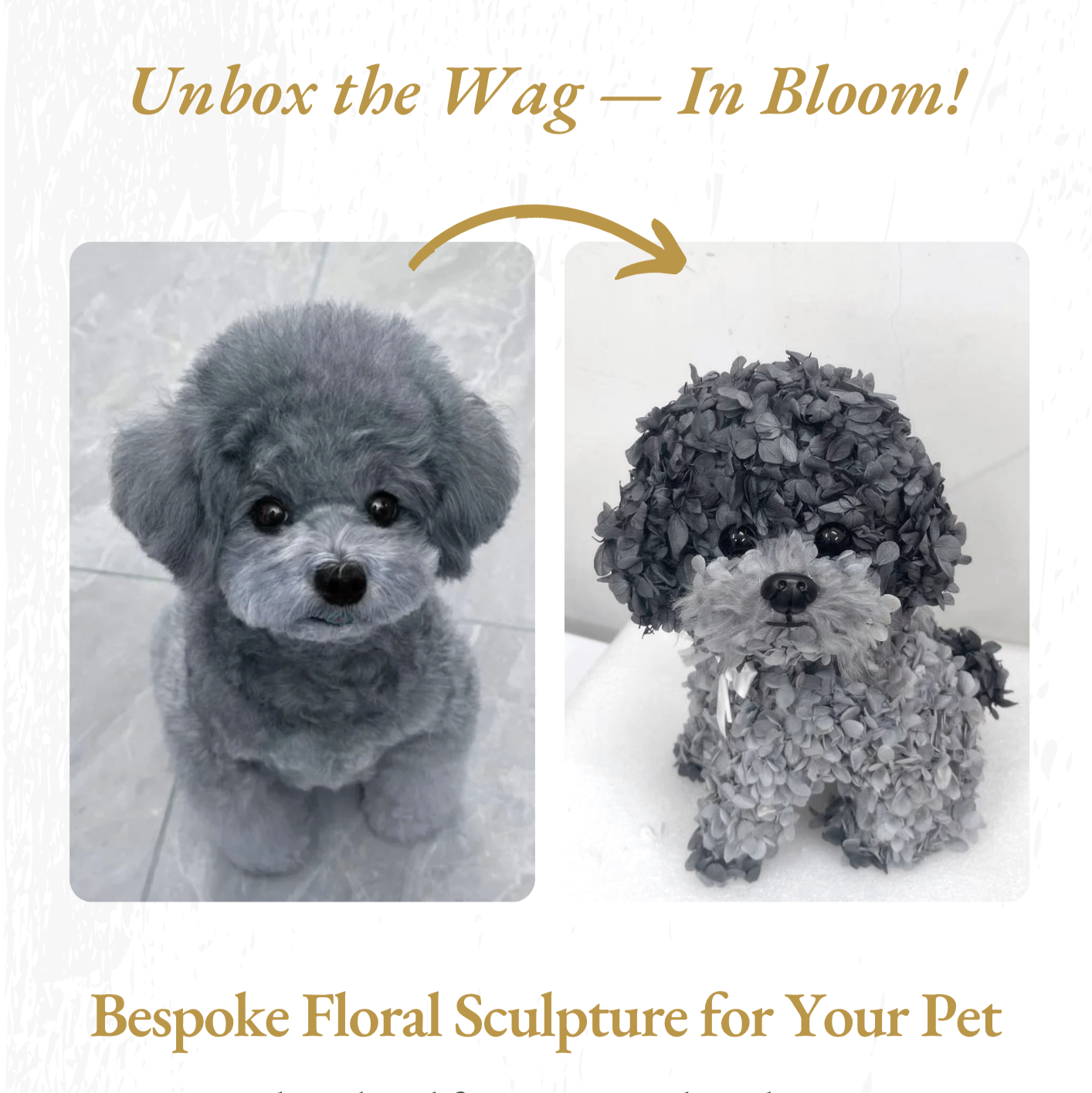 Custom Floral Pet Sculpture