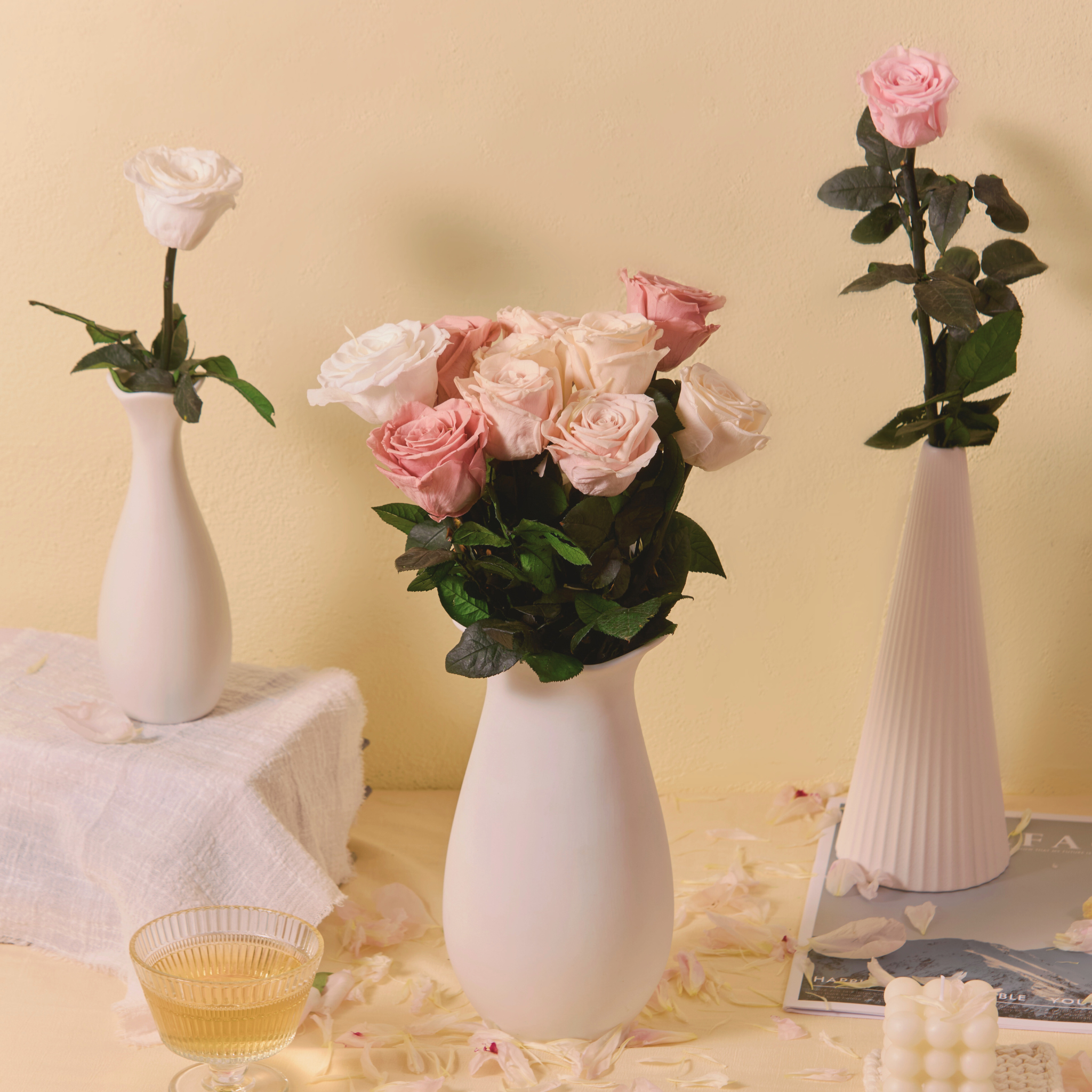 Stem Rose | Single or 8-Pack (Choose Color)