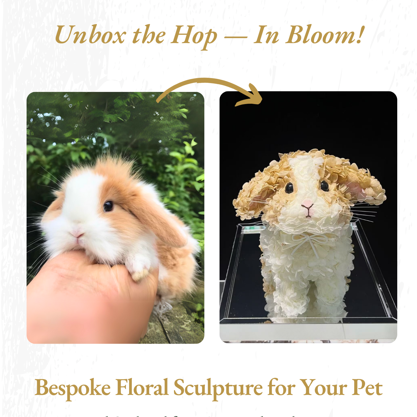 Custom Floral Pet Sculpture