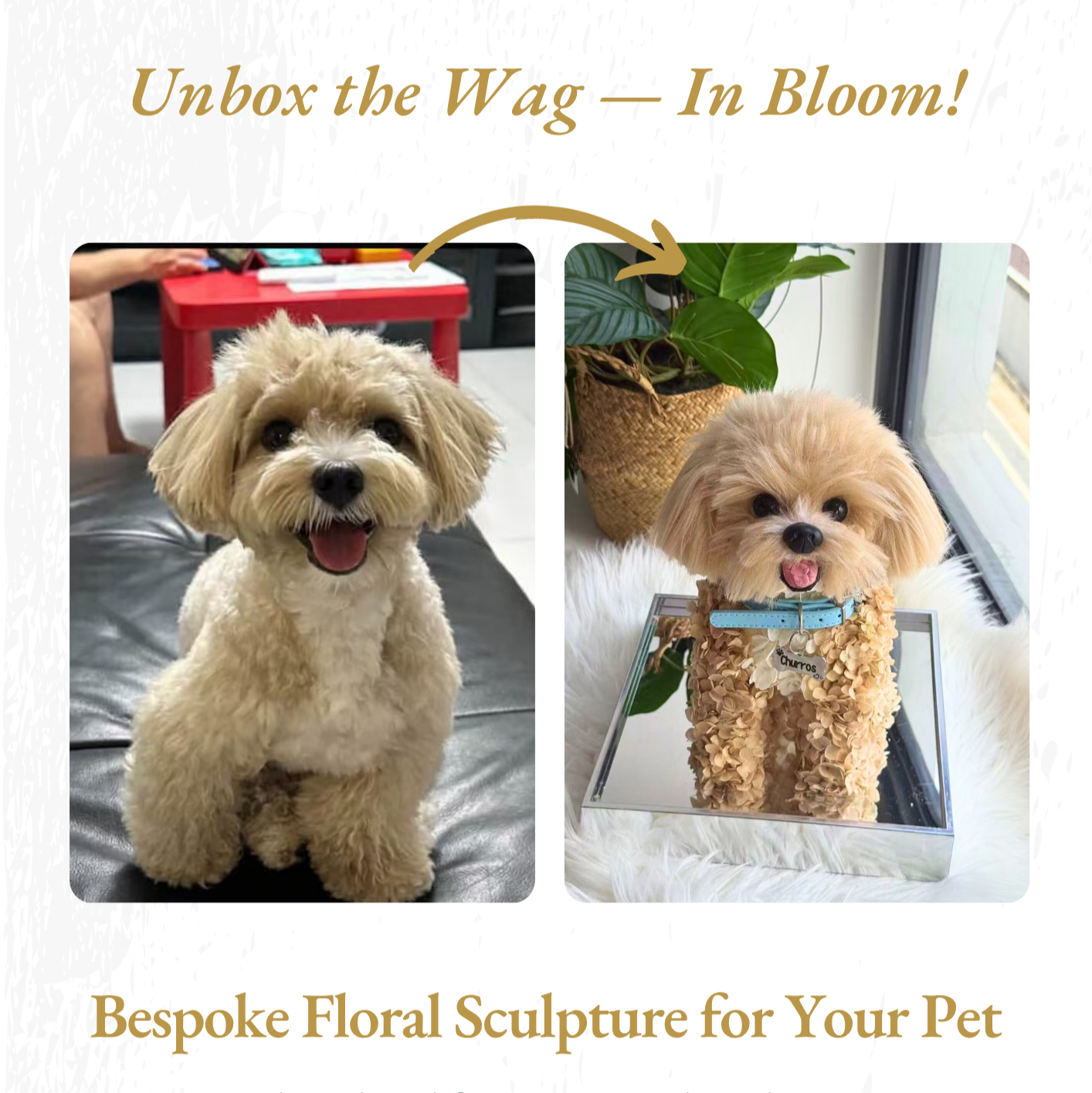 Custom Floral Pet Sculpture