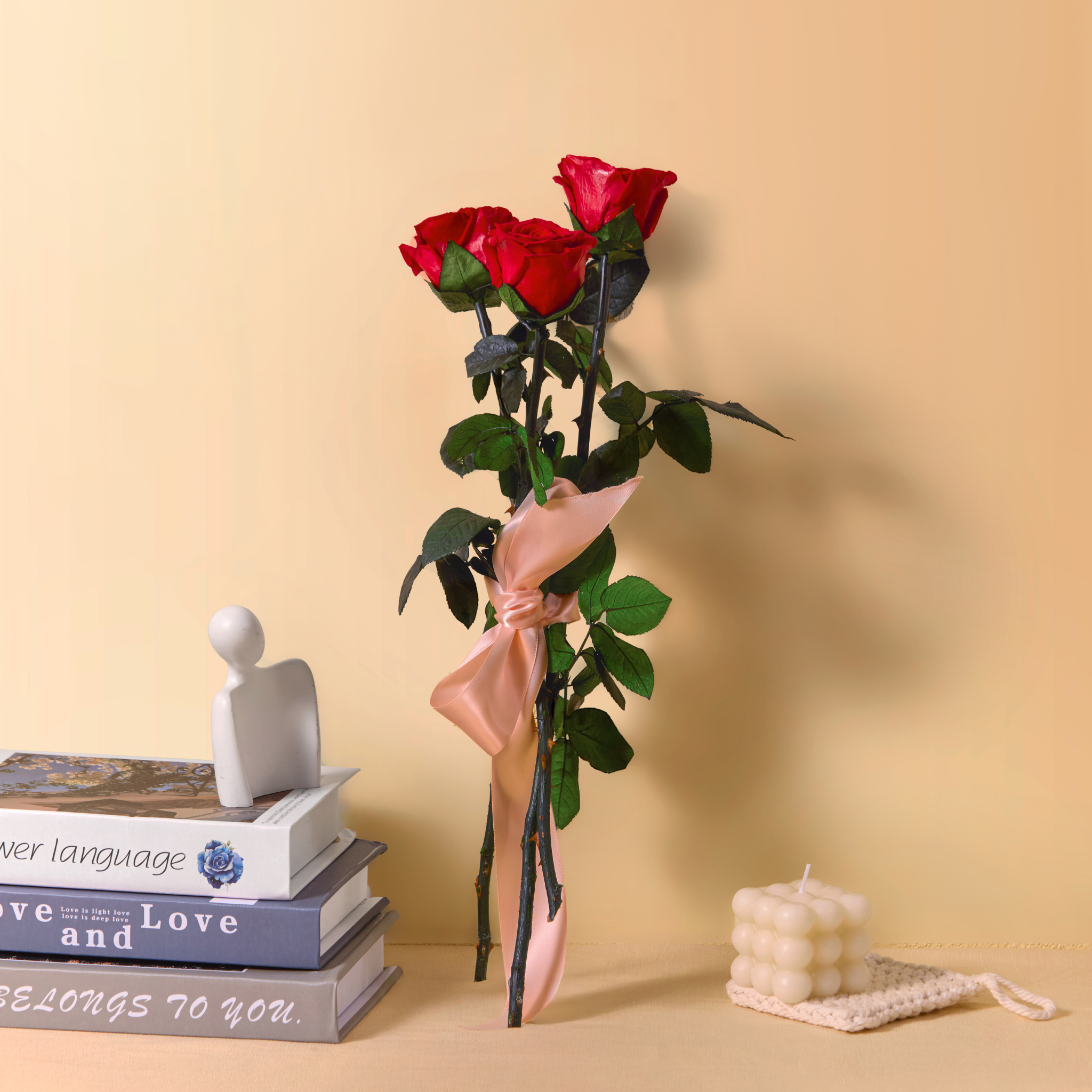 Stem Rose | Single or 8-Pack (Choose Color)