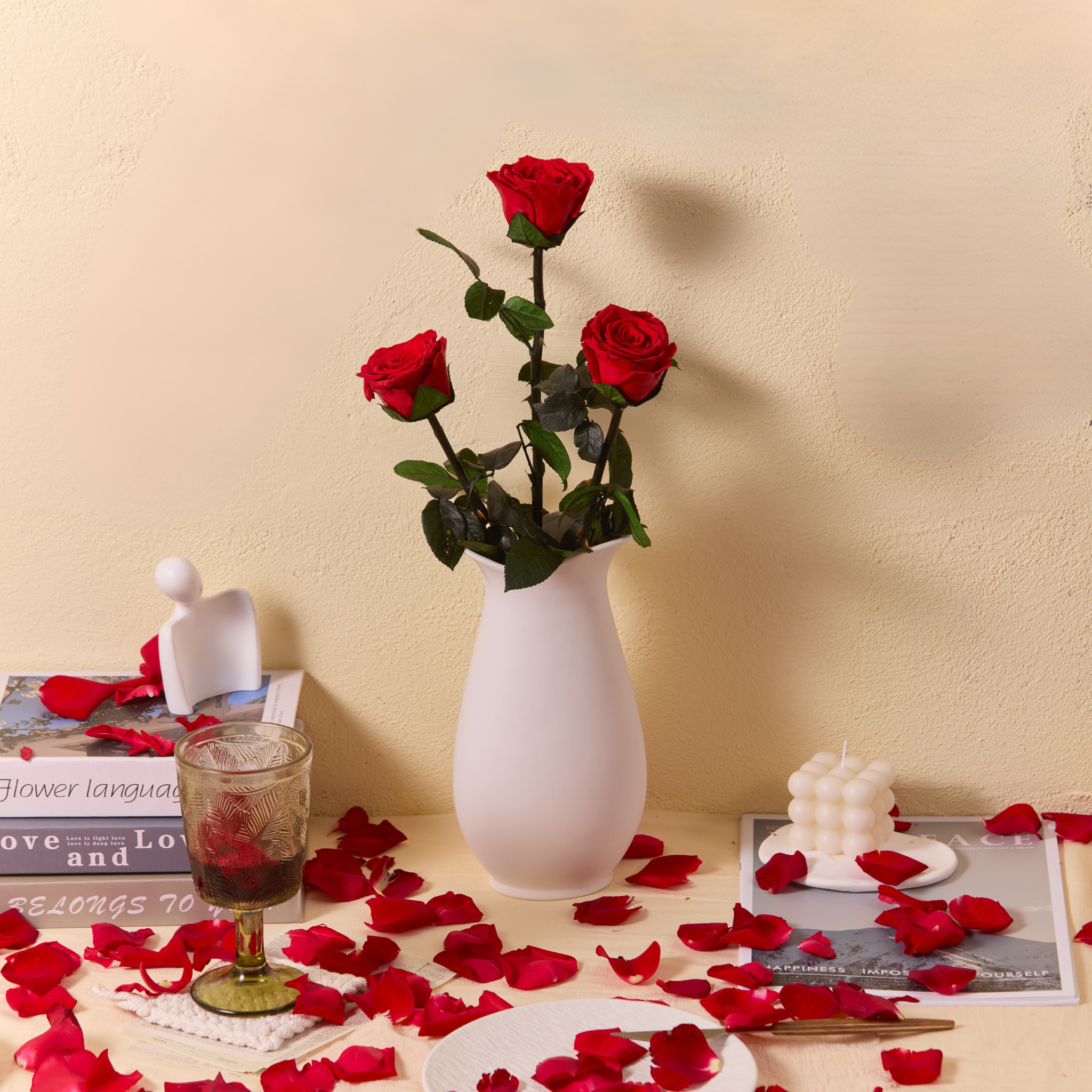 Stem Rose | Single or 8-Pack (Choose Color)