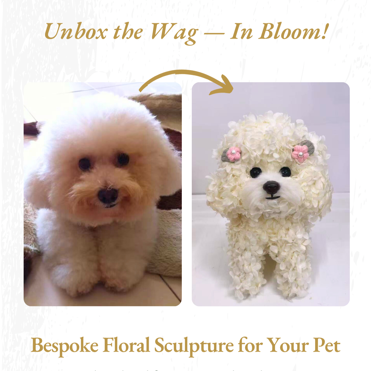 Custom Floral Pet Sculpture