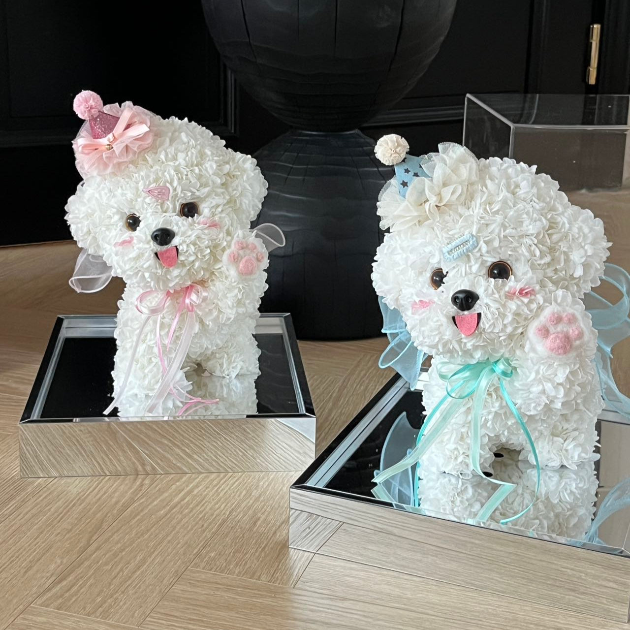 Flower Doggy | Pompom (Mini Party Hat, Size M) Toujours Flowers