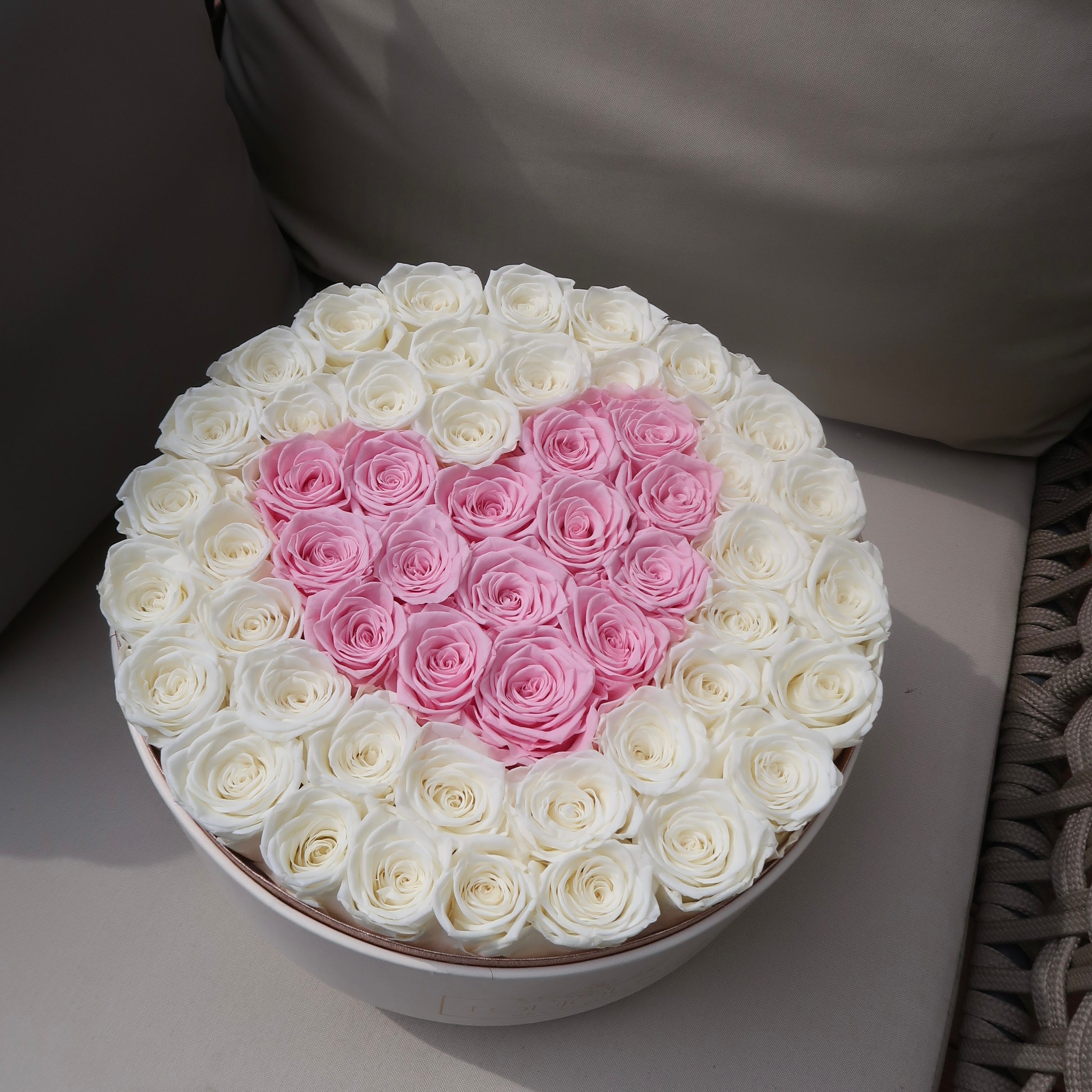 Eternal Roses in Leather Box | RosieRound ~36 Roses