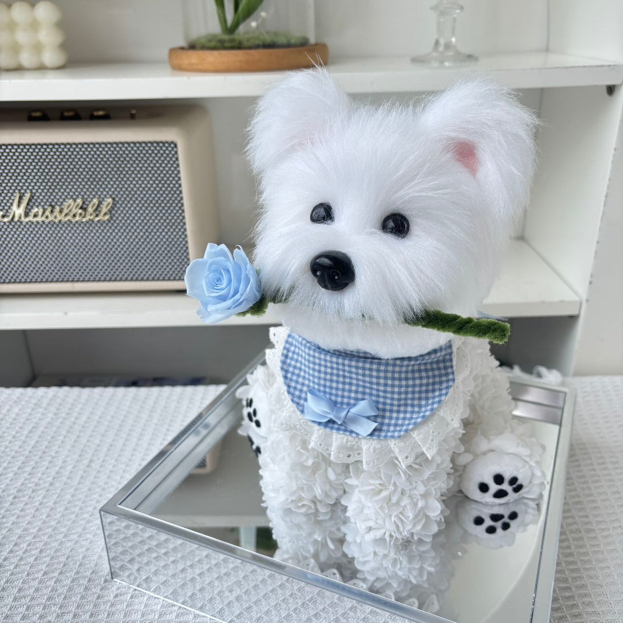 Floral Doggy | Poodle & Westie Terrier