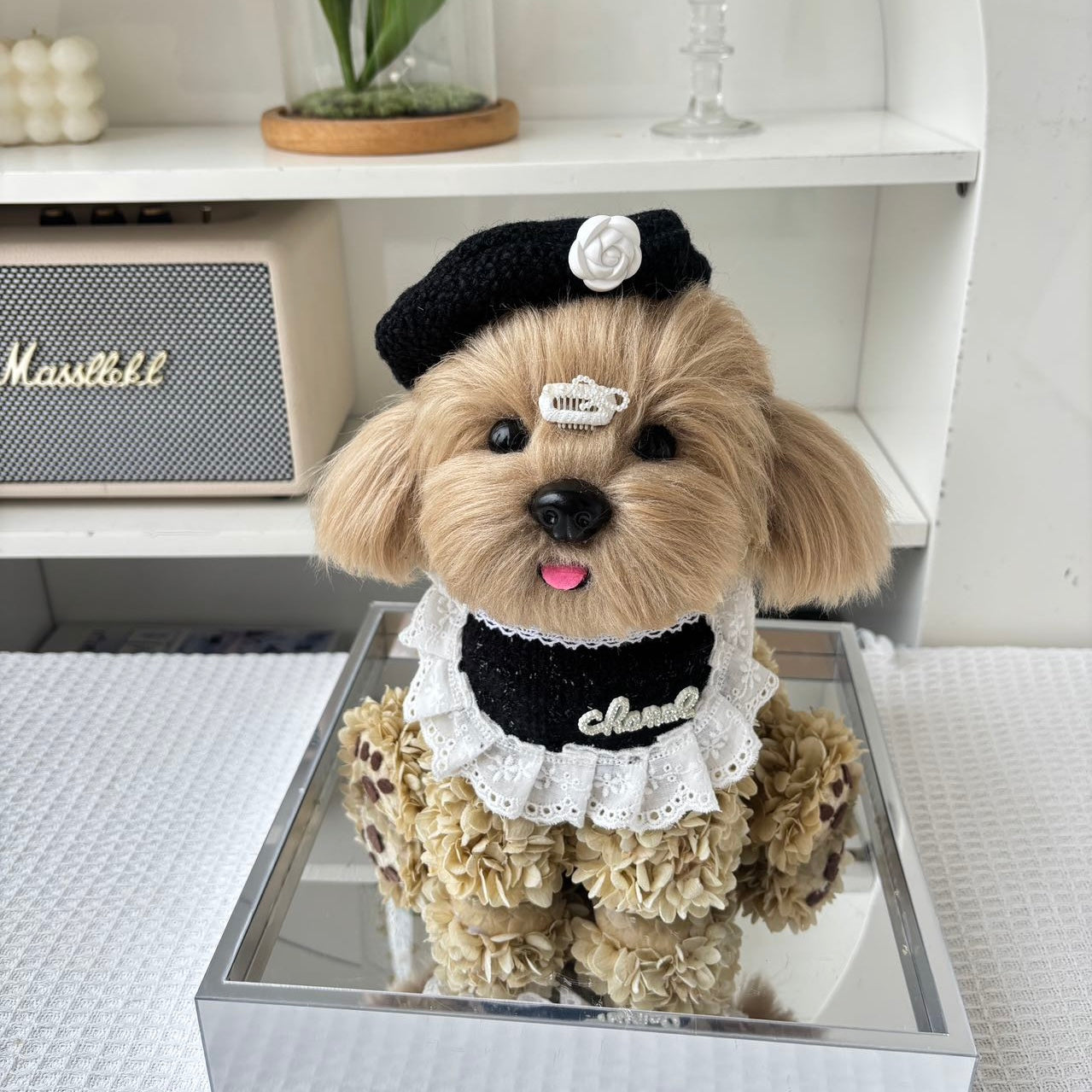 Floral Doggy | Poodle & Westie Terrier