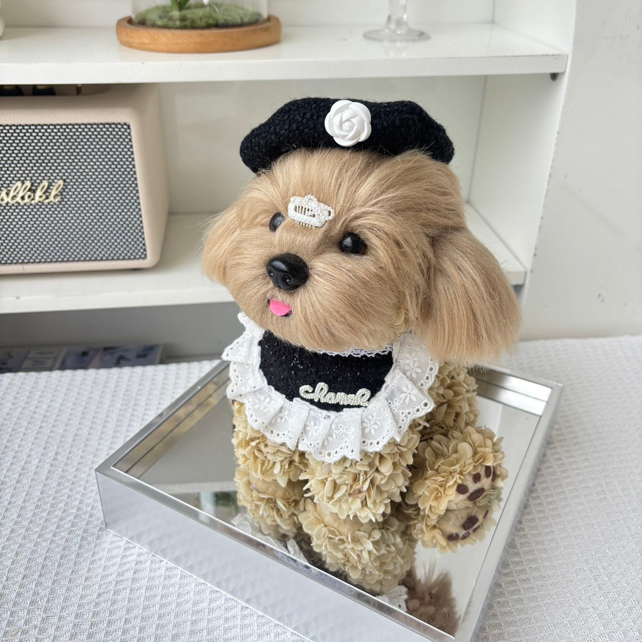 Floral Doggy | Poodle & Westie Terrier