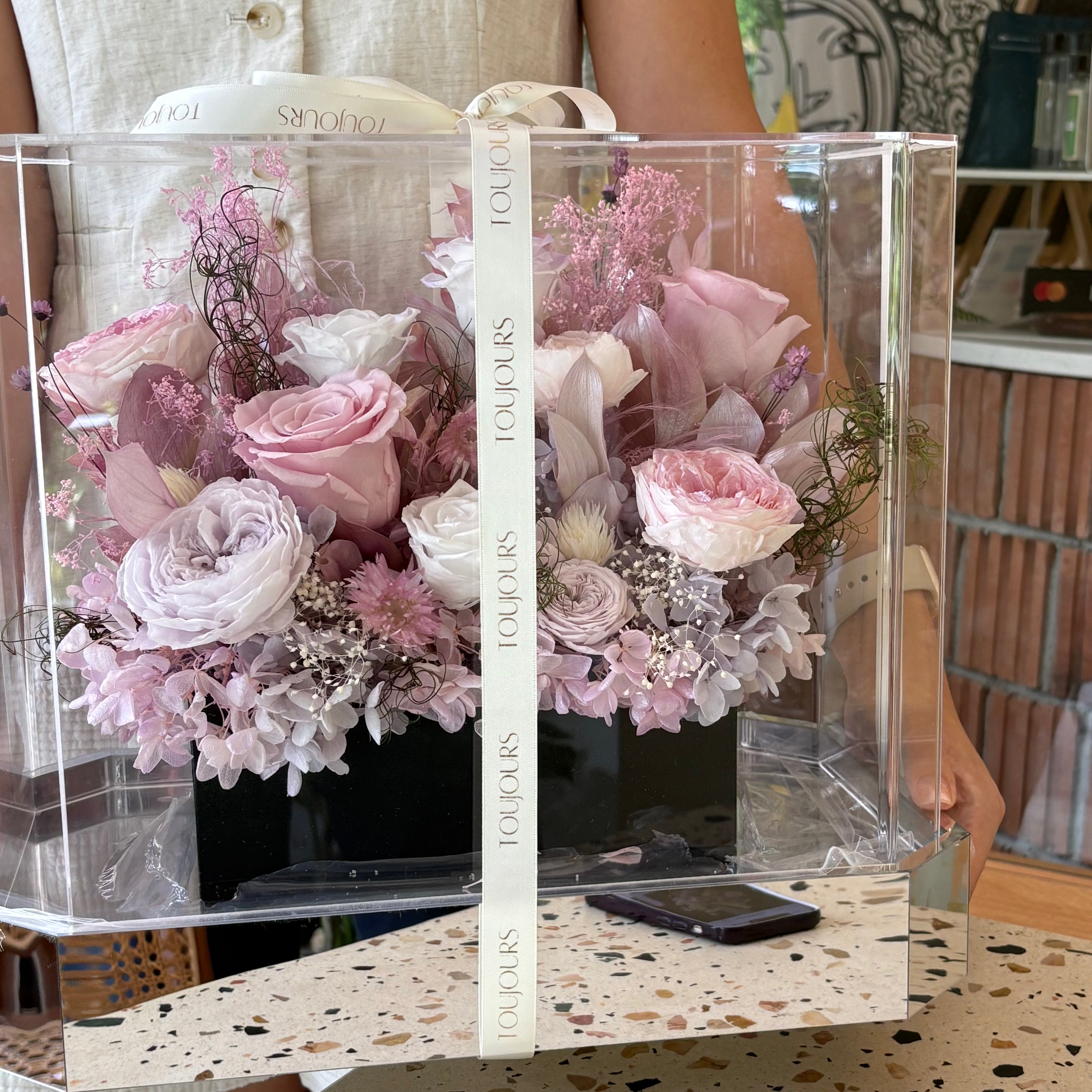 Monet-Inspired Flower Arrangement | Soft Purple (L)