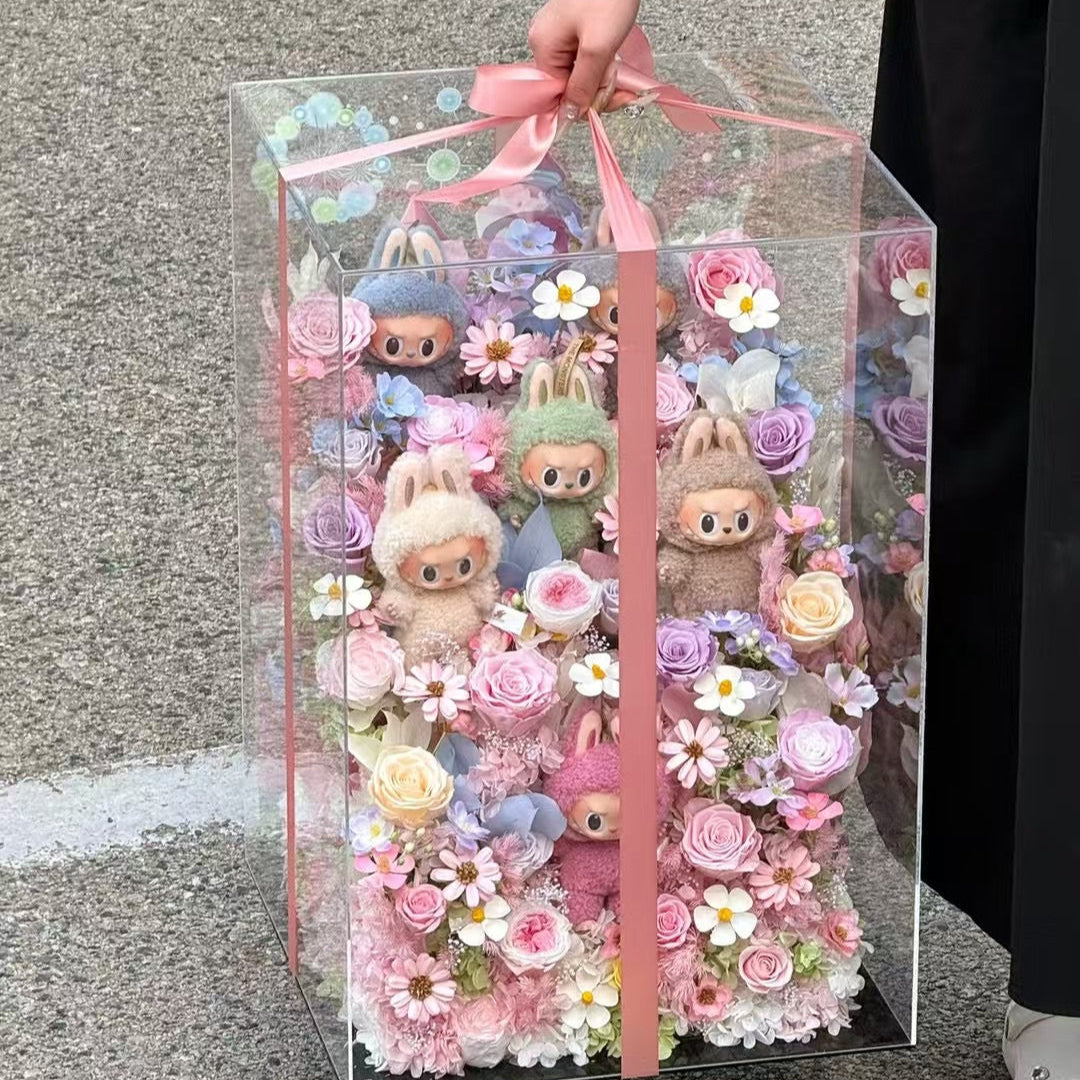 Labubu Garden Tower (L) | 6-Piece Display Set Toujours Flowers