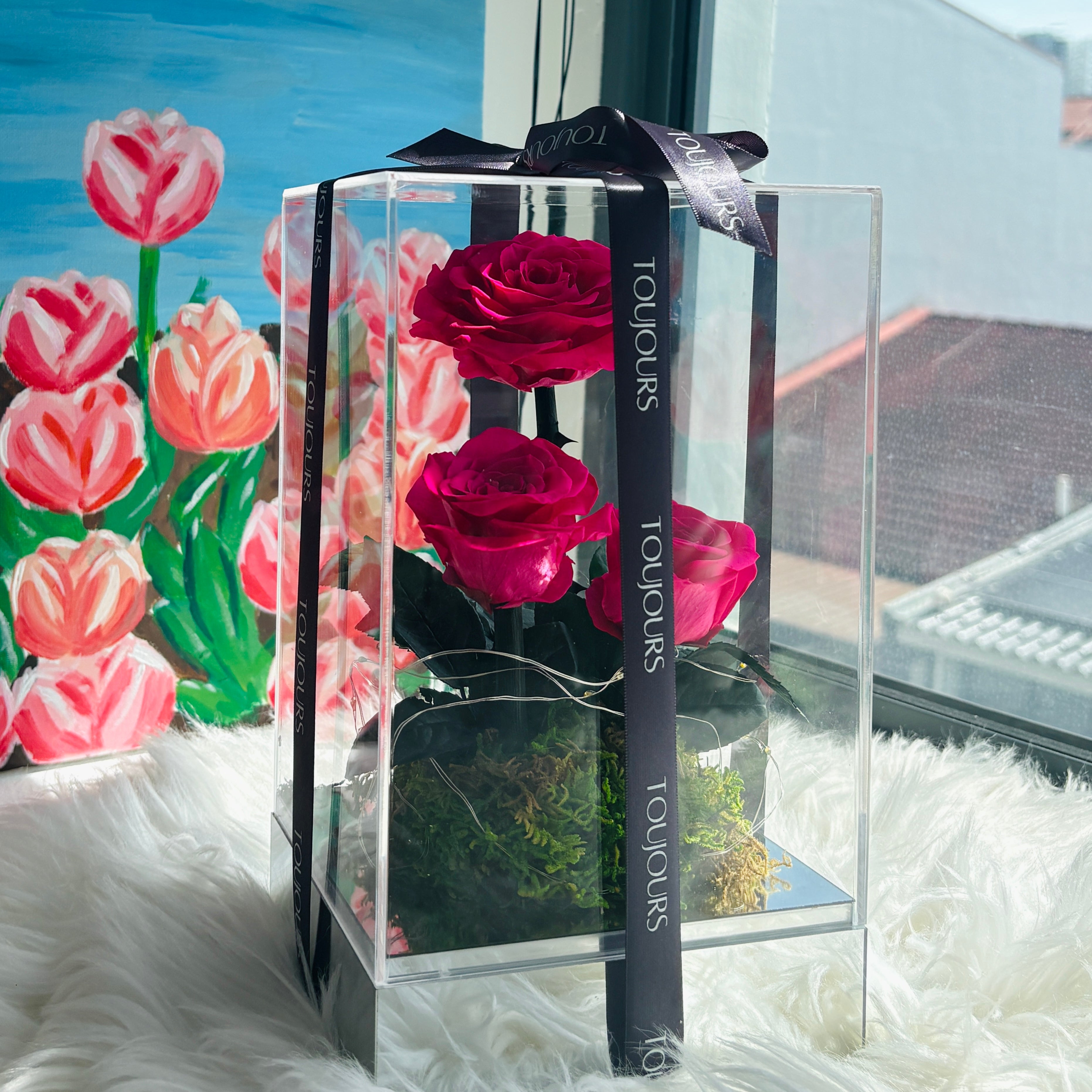 Classic Trio | Stem Red Rose