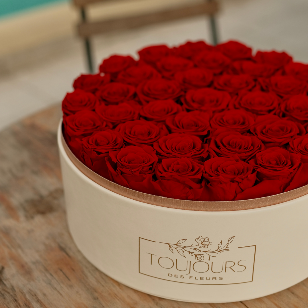 Preserved Rose Box | RosieRound ~36 Eternal Roses Toujours Flowers