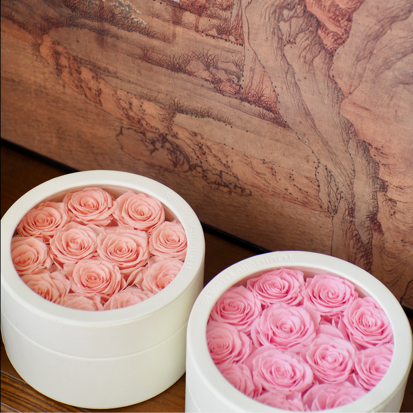 Eternal Roses in Leather Box | RosieRound ~15 Roses