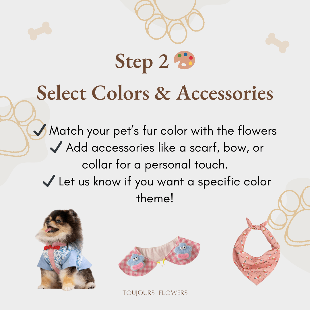 Custom Floral Pet Sculpture Toujours Flowers