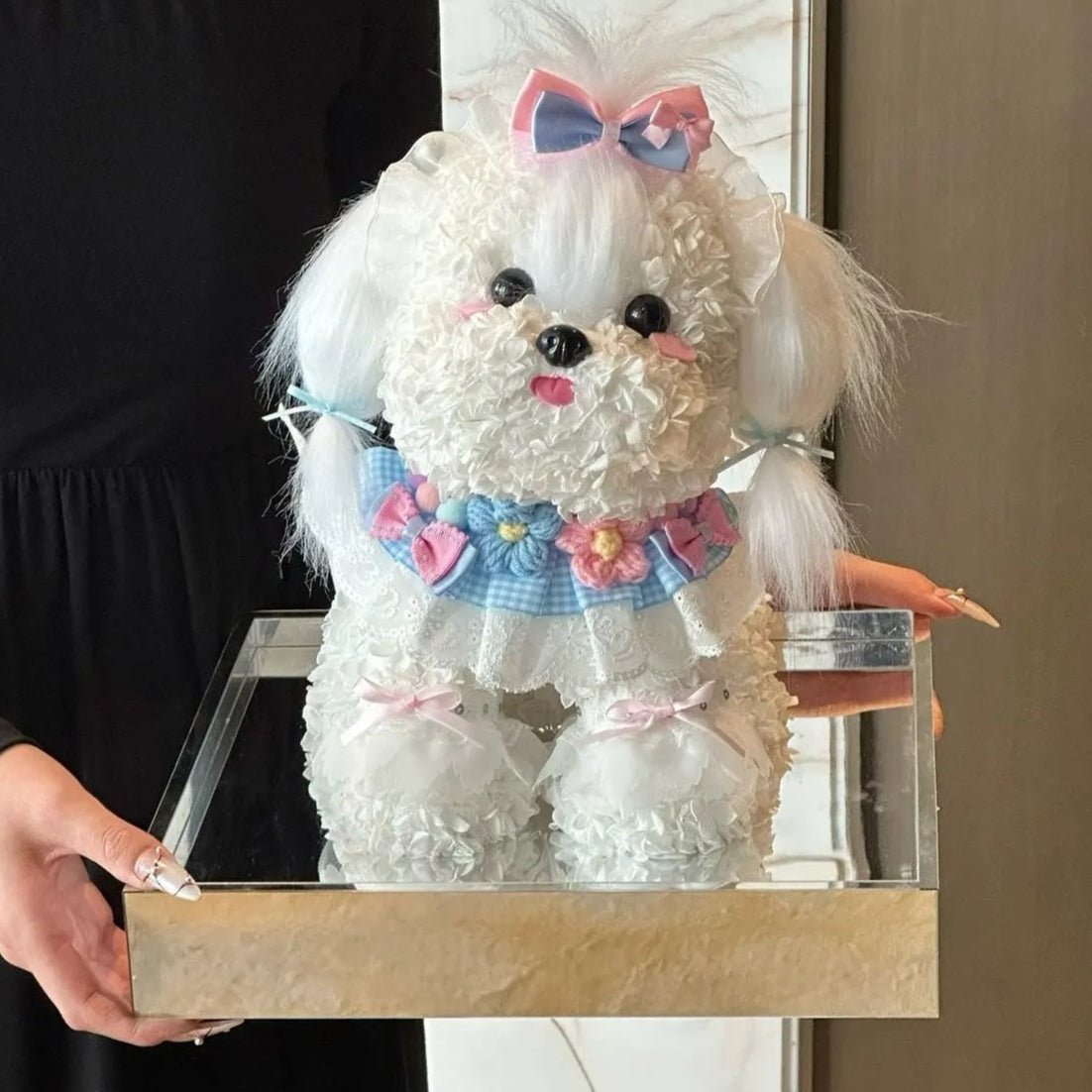 TOUJOURS トゥジュー コットン シャンブレー フラワー プリント