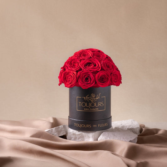 Flower Dome | 24 Red Roses Ready Stock Toujours Flowers