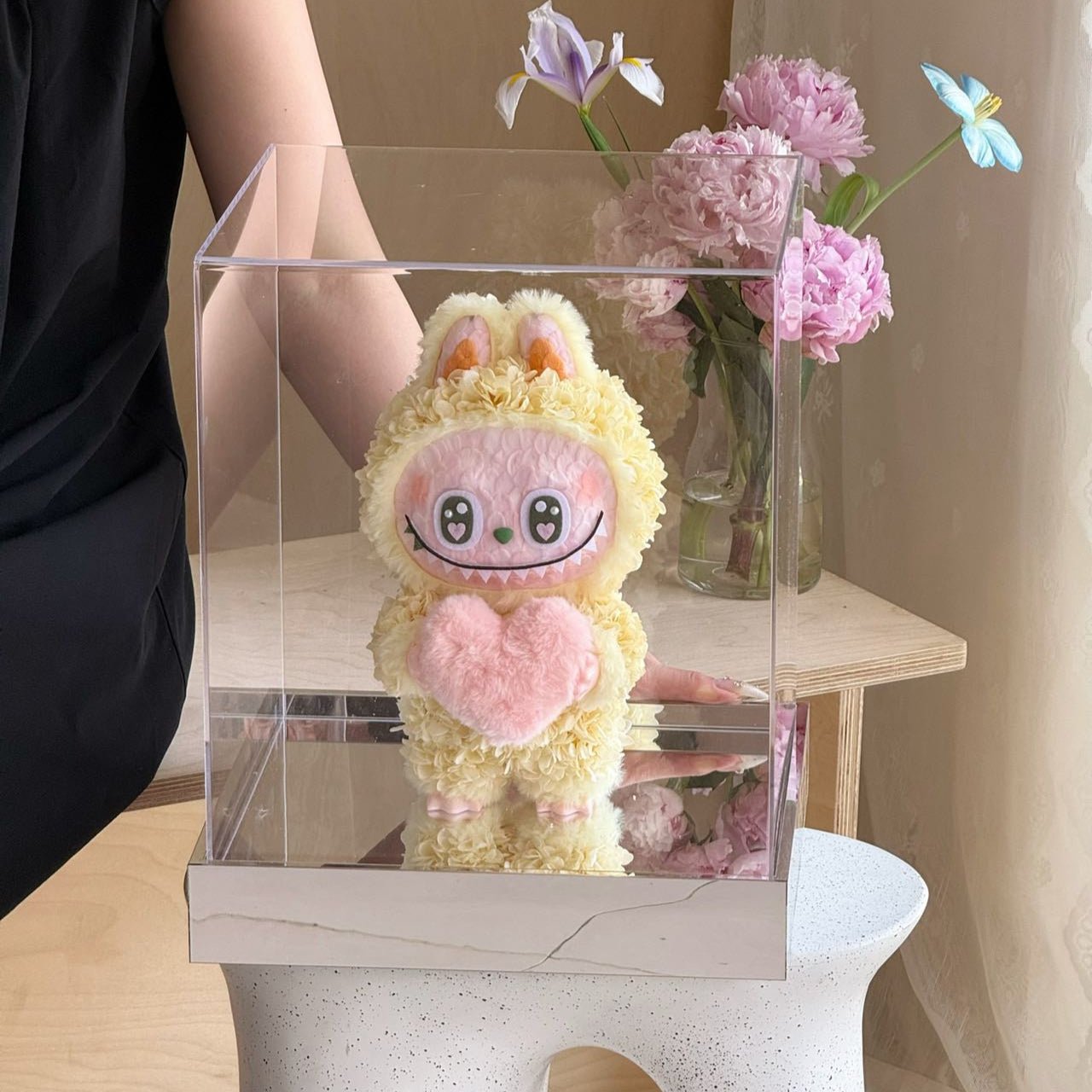 Flower Labubu | Heart Edition (Size L) Toujours Flowers