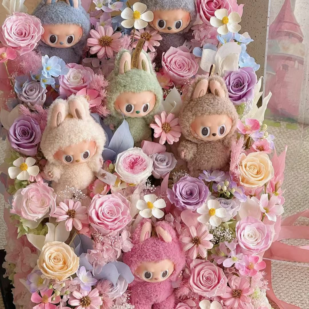 Labubu Garden Tower (L) | 6-Piece Display Set Toujours Flowers