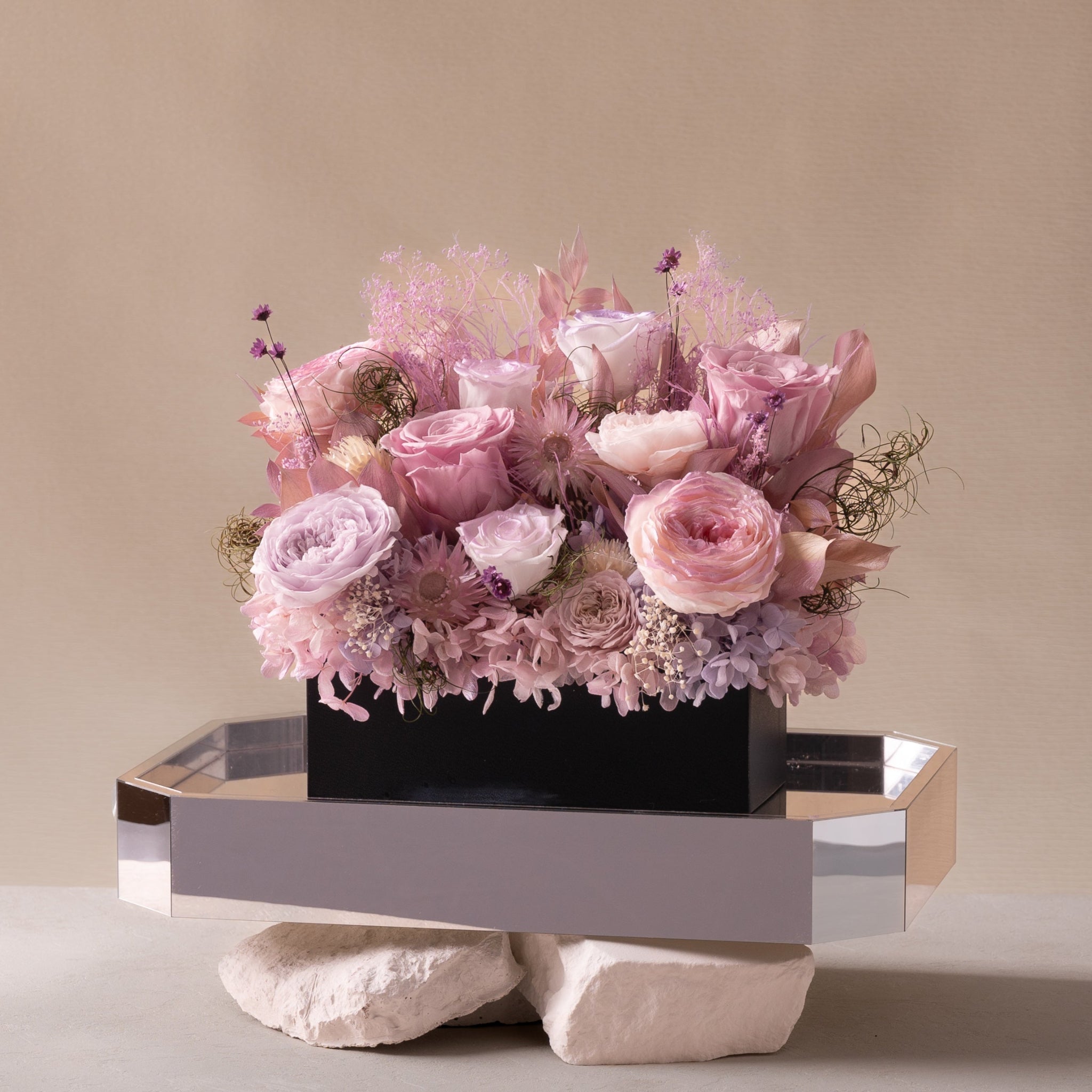 Monet-Inspired Flower Arrangement | Soft Purple (L) Standard Delivery Toujours Flowers